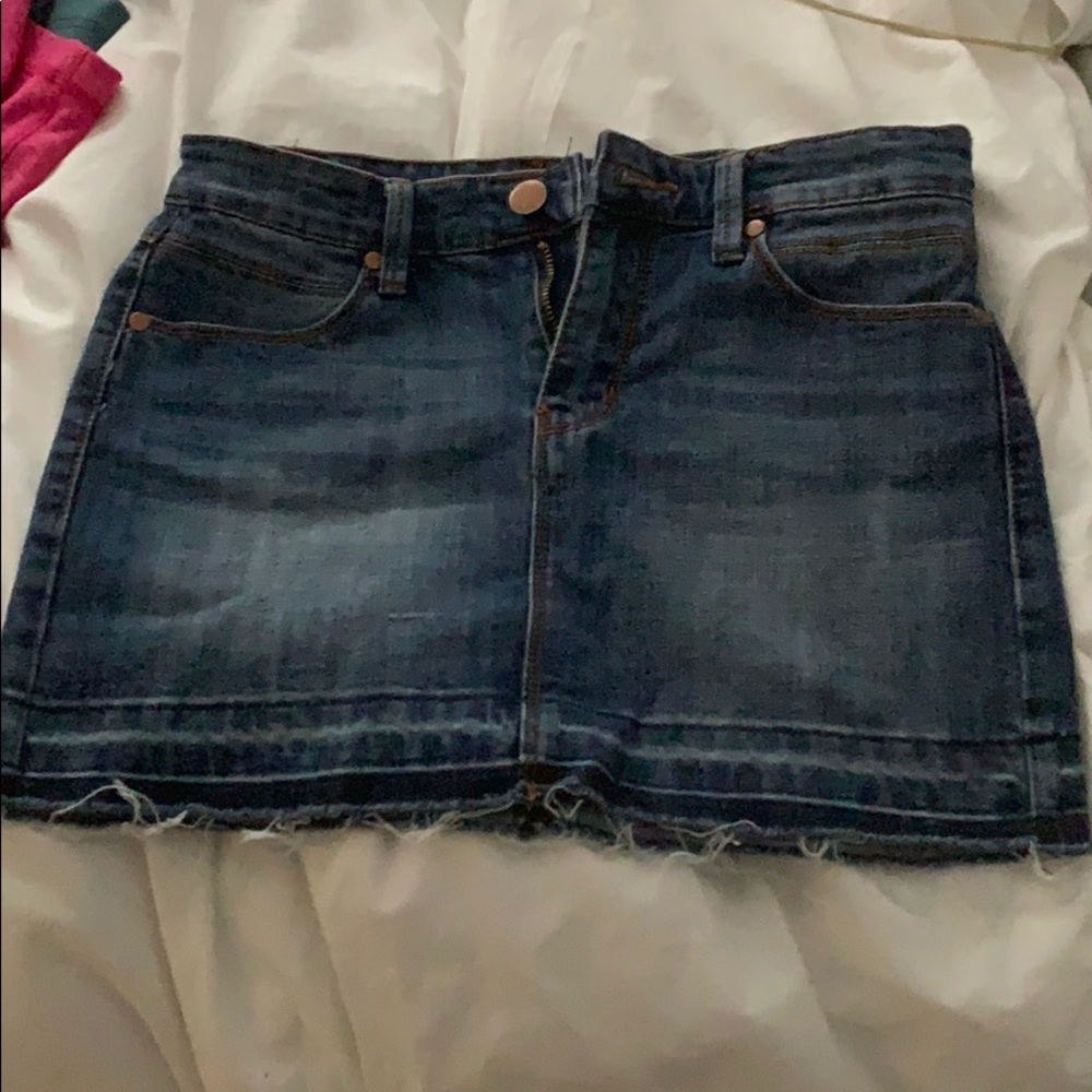 Jean mini skirt